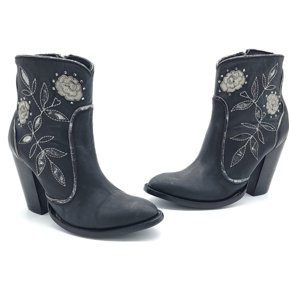 Old Gringo Marillyn Short 6 Inch Black Heeled Boot Women's Size 7 B - Picture 8 of 15